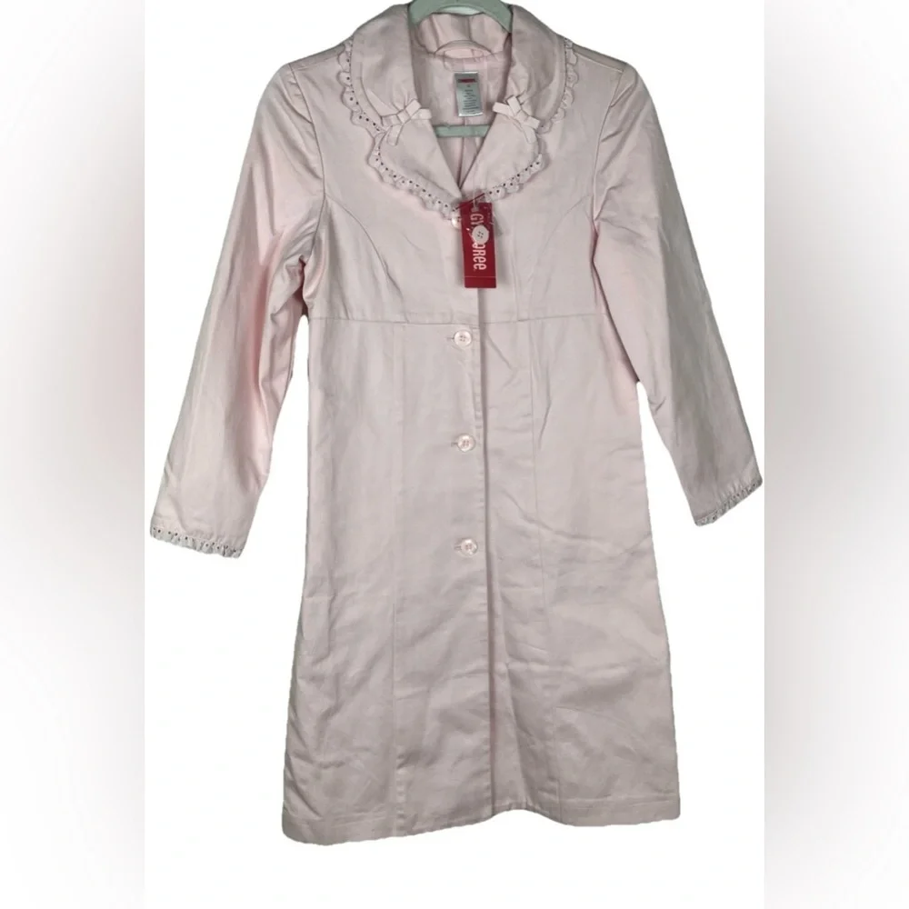 Gymboree NWT Pink Girls Trench Coat Size 12‎